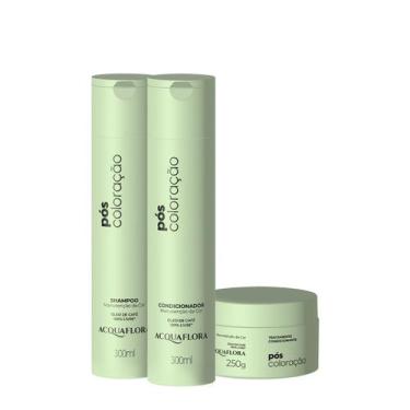 Imagem de Acquaflora - Kit Pós Coloração - Shampoo, Condicionador e Mascara
