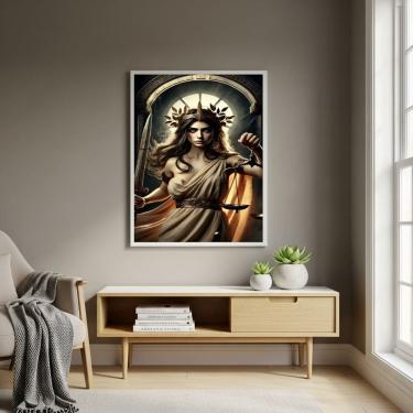 Imagem de Quadro Deusa Grega Têmis - Símbolo de Justiça - 70x50cm