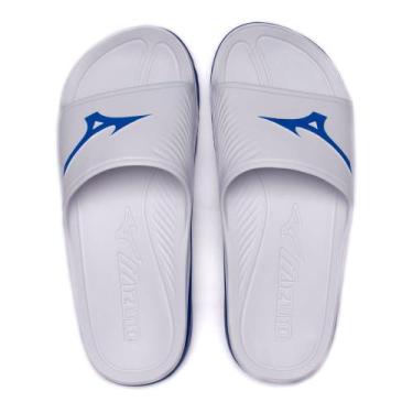 Imagem de Chinelo Slide Masculino Mizuno Enerzy Branco/azul, Branco, Azul, 37/38