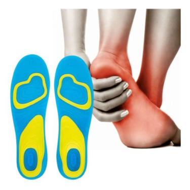 Imagem de Palmilha Gel Silicone Anti Impacto Absorção de Impactos Uso Diário - G