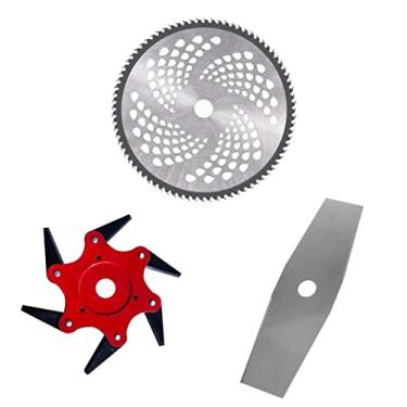 Imagem de Conjunto 3 Lâminas Roçadeira Profissional Ótima Qualidade