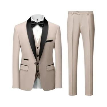 Imagem de Terno Masculino Casual De Negócios Para Casamento E Festa, Tamanhos M-