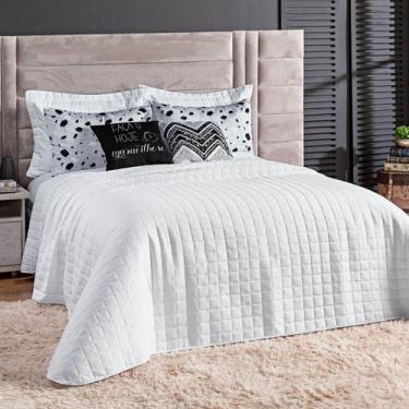 Imagem de Kit Colcha Matelassê Percal 300 fios Basic Queen 07 Peças 100% Poliést