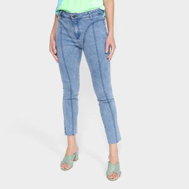 Imagem de Calça Jeans Skinny Lança Perfume Easy Ankle High Cintura Média Feminina-Feminino