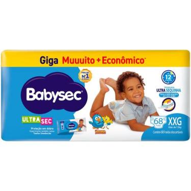 Imagem de Fralda Descartável Babysec Galinha Pintadinha Ultrasec Giga XXG 68 Uni