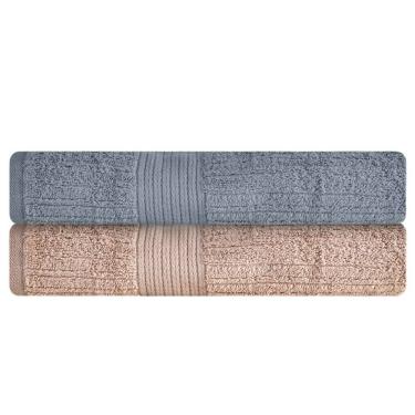 Imagem de Jogo de toalha de banho Buddemeyer Fio Penteado Canelado 100% Algodao Kit com 4
