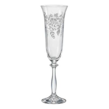 Imagem de Jogo 6 taças Champanhe Angela Drado Cristal 190ml - Bohemia, 3 meses p