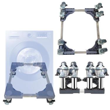 Imagem de Suporte com Rodas Para Lava e Seca  Compatível com Samsung, LG, Electr