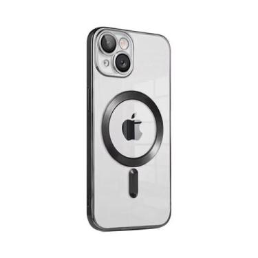 Imagem de Capa Magnética Transparente De Luxo Para Apple Magsafe Compatível Com 
