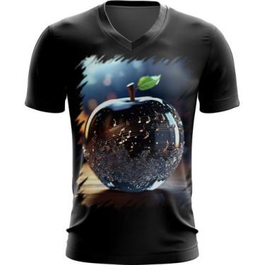 Imagem de Camiseta Gola V Maçã Musical de Cristal 9 - Kasubeck Store, P