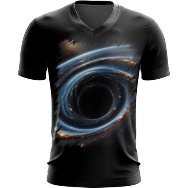 Imagem de Camiseta Gola V Buraco Negro Gravidade Espaço 7 - Kasubeck Store®, INF