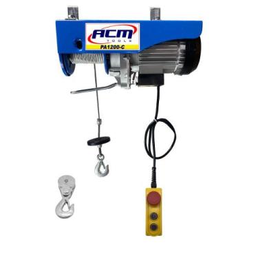 Imagem de Guincho Talha Elétrica Profissional 600/1200Kg Elevação 30Mts PA1200 A