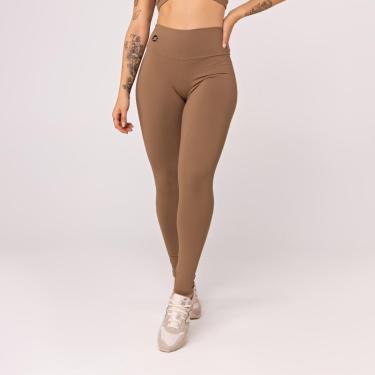 Imagem de Calça Legging Feminina Lisa Cintura Alta Poliamida UV+-Feminino