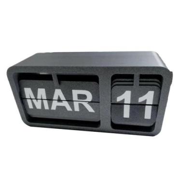 Imagem de Calendário flip manual retrô em impressão 3d para decoração de mesa ou