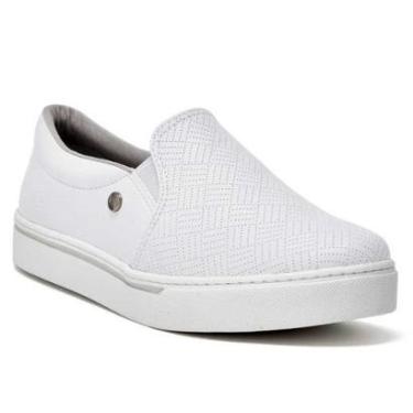 Imagem de Tênis Feminino Casual Slip On Branco Via Marte 23-5201-01-Feminino