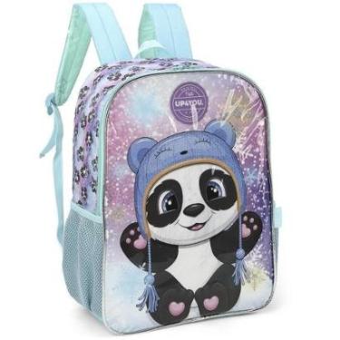 Imagem de Mochila de Costas Luxcel Up4You Panda Colorido-Unissex