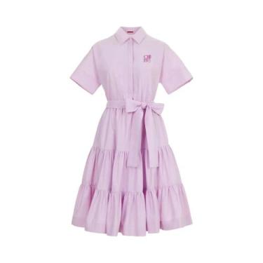 Imagem de Vestido De Verão Feminino Para Escritório, Elegante, Manga Longa, Cor 