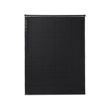 Imagem de Persiana Horizontal PVC 25mm 80x130cm Preta para Janela Conthey Evolux