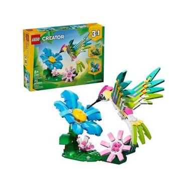 Imagem de ANIMAIS SELVAGENS LEGO CREATOR BEIJA-FLOR COLORIDO 3 EM 1 312 PEÇAS 31384