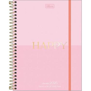 Imagem de Planner 2025 Happy Espiral M7 Tilibra 80 Fls, 1