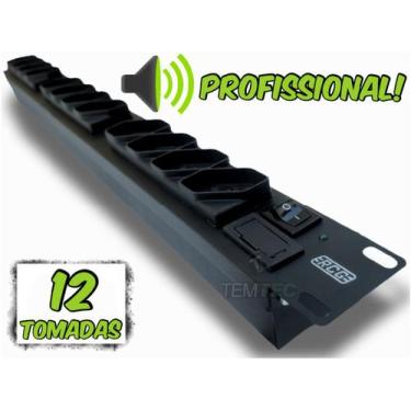 Imagem de Filtro de linha régua rack rcg 12t biv 19p profissional 02un
