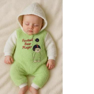 Imagem de Macacão bebê quentinho inverno modelos variádos plush - Moleka Sapeka,