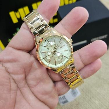 Imagem de Relógio Orient Eternal Multifunção Feminino Dourado- FGSSM083 C1KX