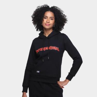 Imagem de Moletom Internacional Feminino, Preto, M