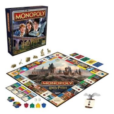 Imagem de Jogo de tabuleiro cartas monopoly edição harry potter hasbro
