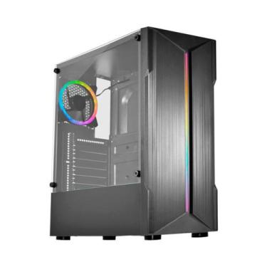 Imagem de Gabinete Gamer K-MEX Demon II, Lateral em Vidro Temperado, Painel LED 