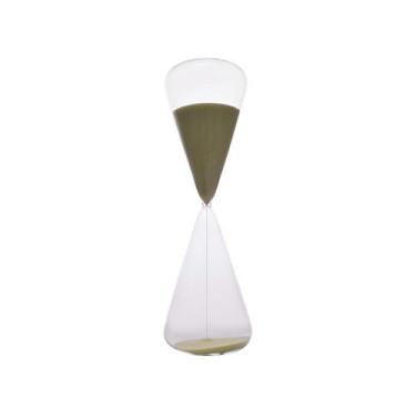 Imagem de Ampulheta Decorativa Vidro Areia Amarelo 30cm HJ3007 BTC