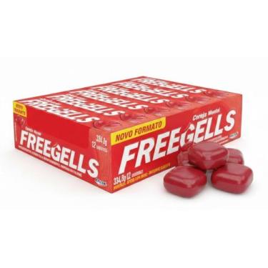 Imagem de Freegells Drops Cereja Mentol Riclan Display 12 Sticks Original, 1 uni