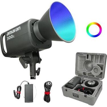 Imagem de Iluminador Led Amaran 300c Rgb Luz Contínua 300w Monolight Cor da estr