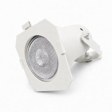 Imagem de Projetor PAR 20 Aluminio Teto E27 1 Luz Lumini Lab, Branco microtextur