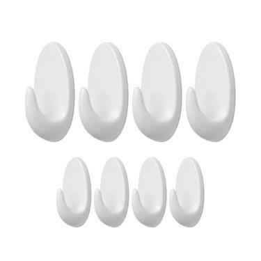 Imagem de Kit 2 Gancho Adesivo Ambar P 500g Branco Com 4 Pçs Tekbond