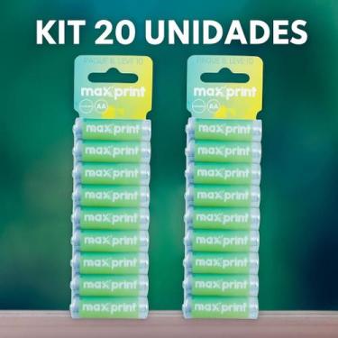 Imagem de Kit Pilhas Alcalinas AA 1,5V Blister Longa Duração Durável Resistente 