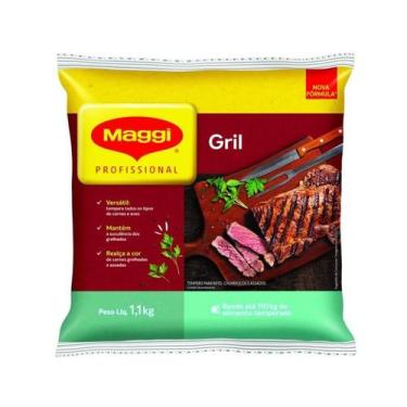 Imagem de Tempero Maggi Gril Para Carnes Churrasco Profissional 1,1kg - Maggi Ne