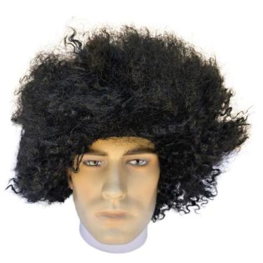 Imagem de Peruca Black Power Halloween Carnaval Festa Afro - sm, PRETO