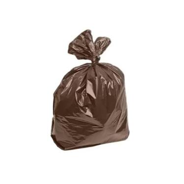 Imagem de Saco de Lixo Marrom 20L 100 Unidades para Coleta Seletiva - Florilix