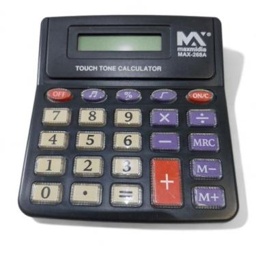 Imagem de Calculadora 8 digitos bateria max268a maximidia