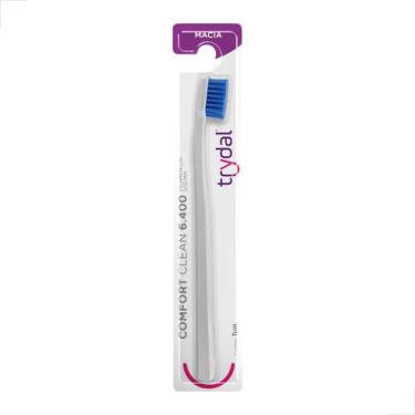 Imagem de Escova Dental Comfort Clean Trydal Limpeza Avançada Cerdas Macias Conf