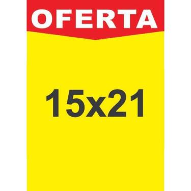 Imagem de 100 Cartaz Oferta SULFITE Supermercado P A5 15x21cm - Pico