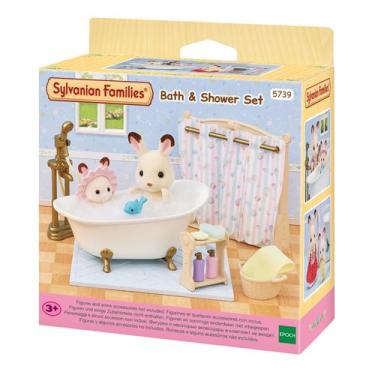 Imagem de Brinquedo Sylvanian Families Conjunto De Banho Com Acessórios Para Col