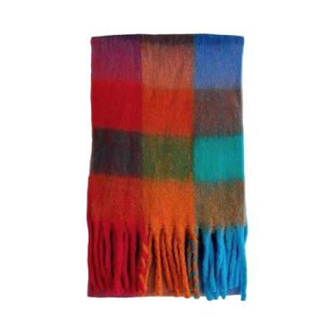Imagem de Xale De Cashmere Quente E Grosso Estilo Coreano Para Mulheres, Pashmin
