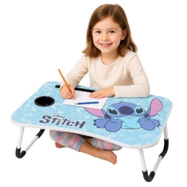 Imagem de Mesa de Atividades Infantil Lilo & Stitch Multiuso com Estrutura Dobrável Branco Yeet