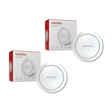 Imagem de Kit 2 Exaustor de Ar Banheiro KOEA 100mm Bivolt Circular Silencioso Branco Komeco