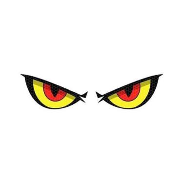 Imagem de Adesivos Refletivos Olhos De Demônio Para Motocicleta: Segurança Notur