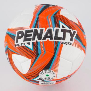 Imagem de Bola Penalty SE7E Ultra Fusion XXVI Society Branco e Laranja, 05