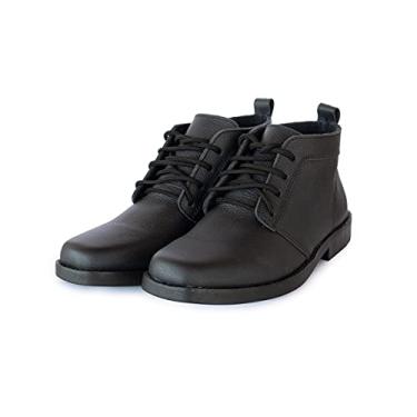 Imagem de Bota Campeira Cadarço Couro Ref: 220 Tamanho:44;Cor:Preto