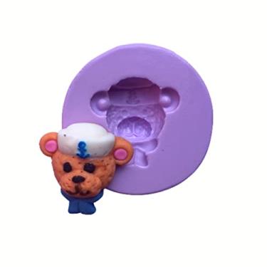 Imagem de Confeitaria dos moldes, F702 MOLDE DE SILICONE URSO MARINHEIRO CONFEITARIA ARTESANATO
